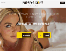 Tablet Screenshot of hotsexbuddies.com